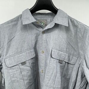 Insect Shield Repellent Apparel Shirt‎ Men XL Gray Vented Outdoor Fishing